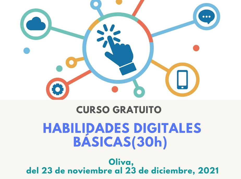 Curso habilidades digitales básicas en Oliva (30h)