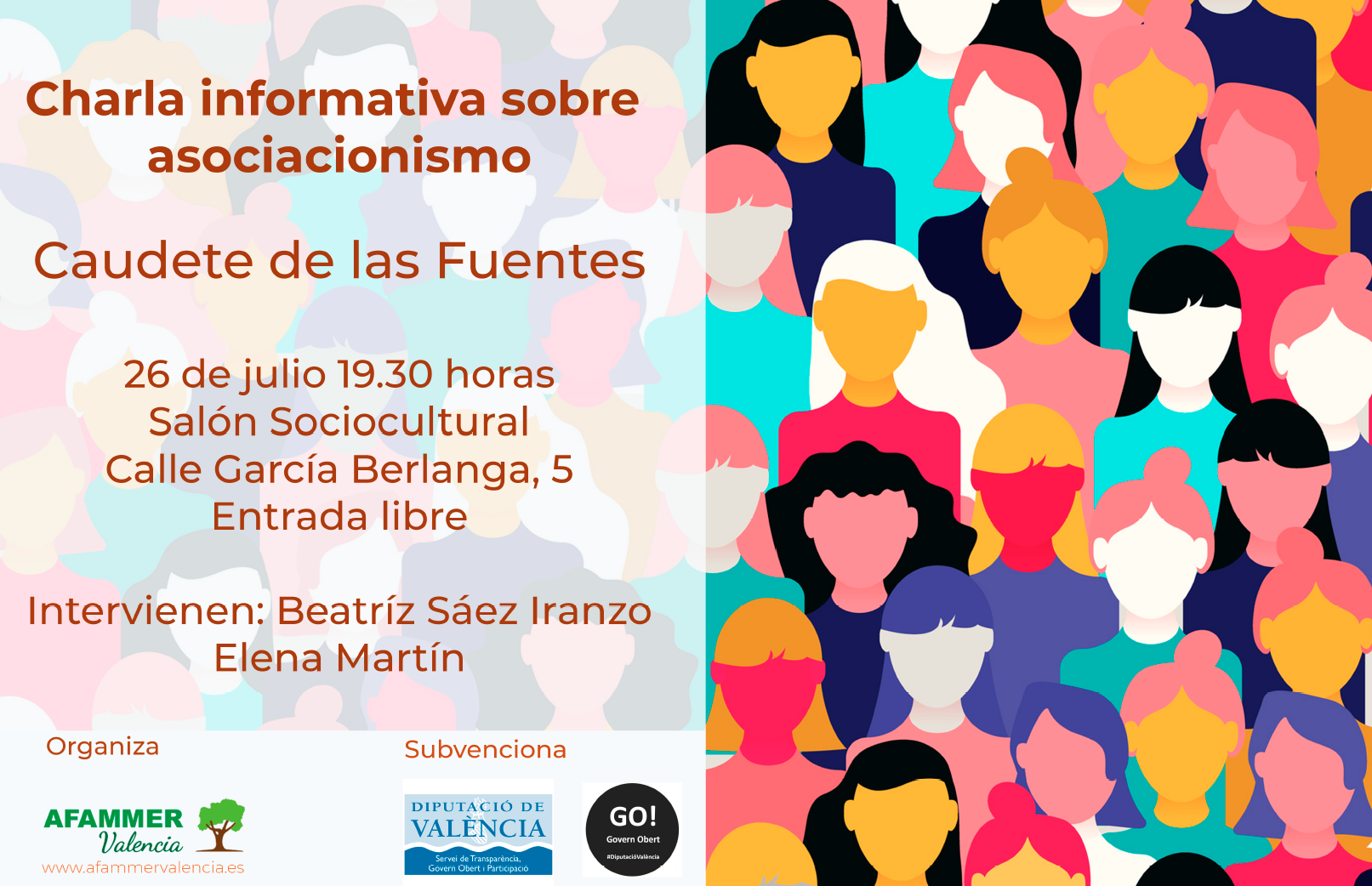 AFAMMER Valencia inicia su ciclo de charlas sobre asociacionismo en Caudete de las Fuentes