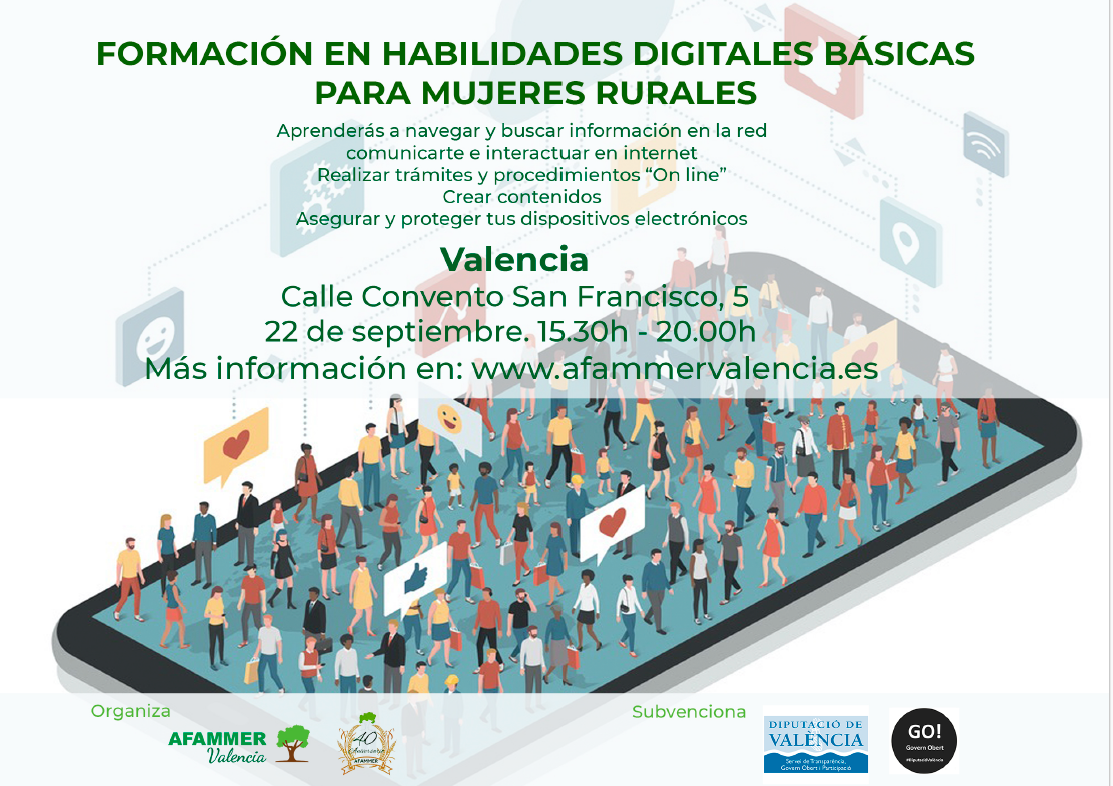 Valencia acoge un nuevo curso sobre habilidades digitales básicas dirigido a mujeres