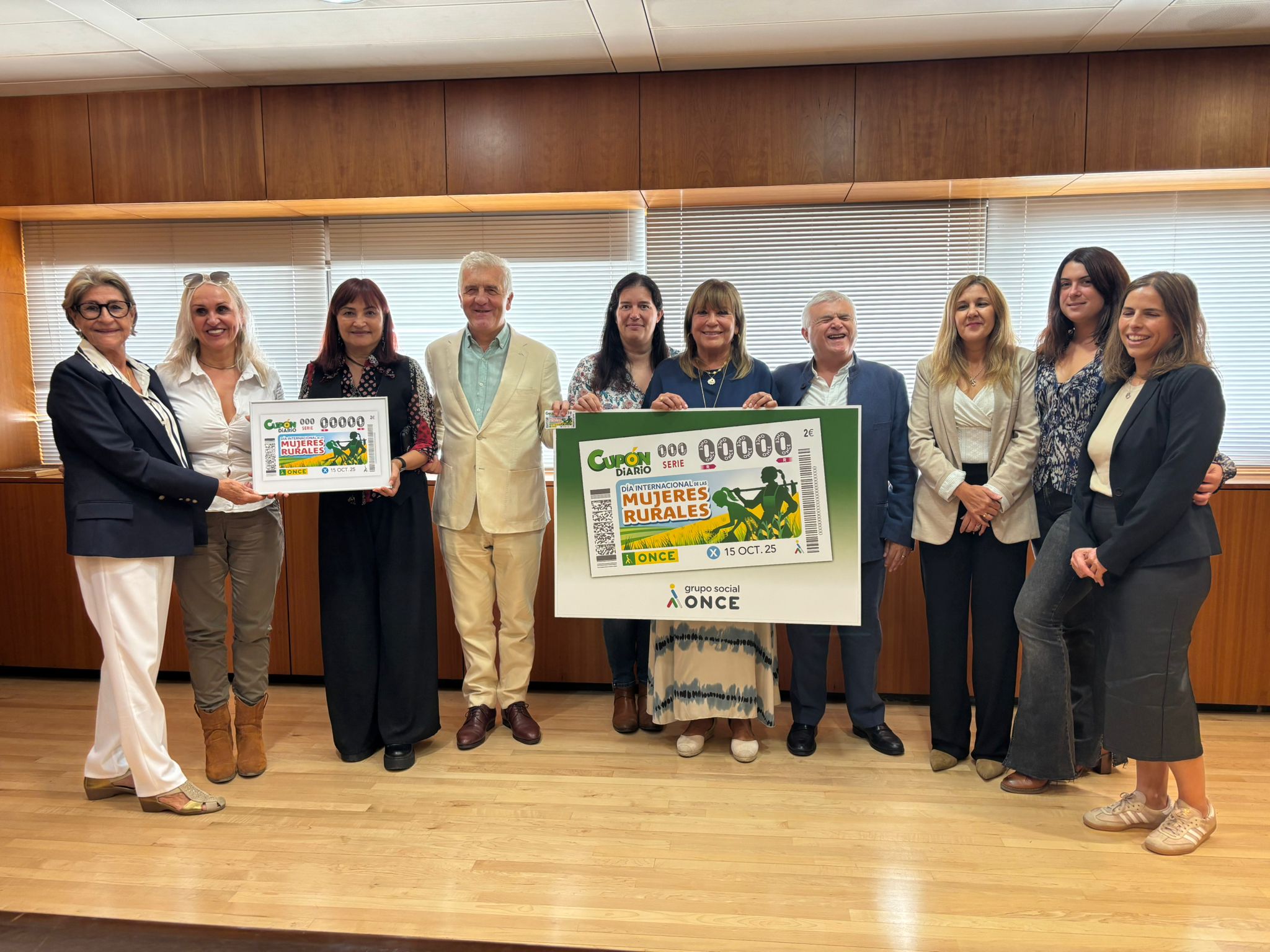 AFAMMER Valencia protagonista en la presentación del cupón de la ONCE dedicado al Día Internacional de las Mujeres Rurales