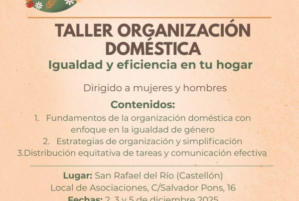 San Rafael inicia las sesiones del curso de Organización Doméstica incluido en el proyecto Com-partim