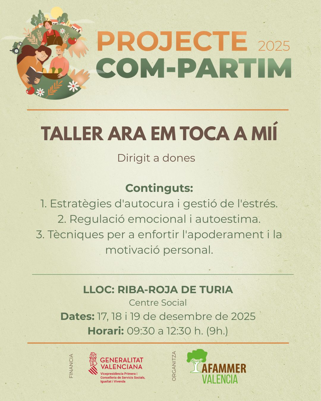 La campanya Com-partim 2025 arriba a Riba-roja