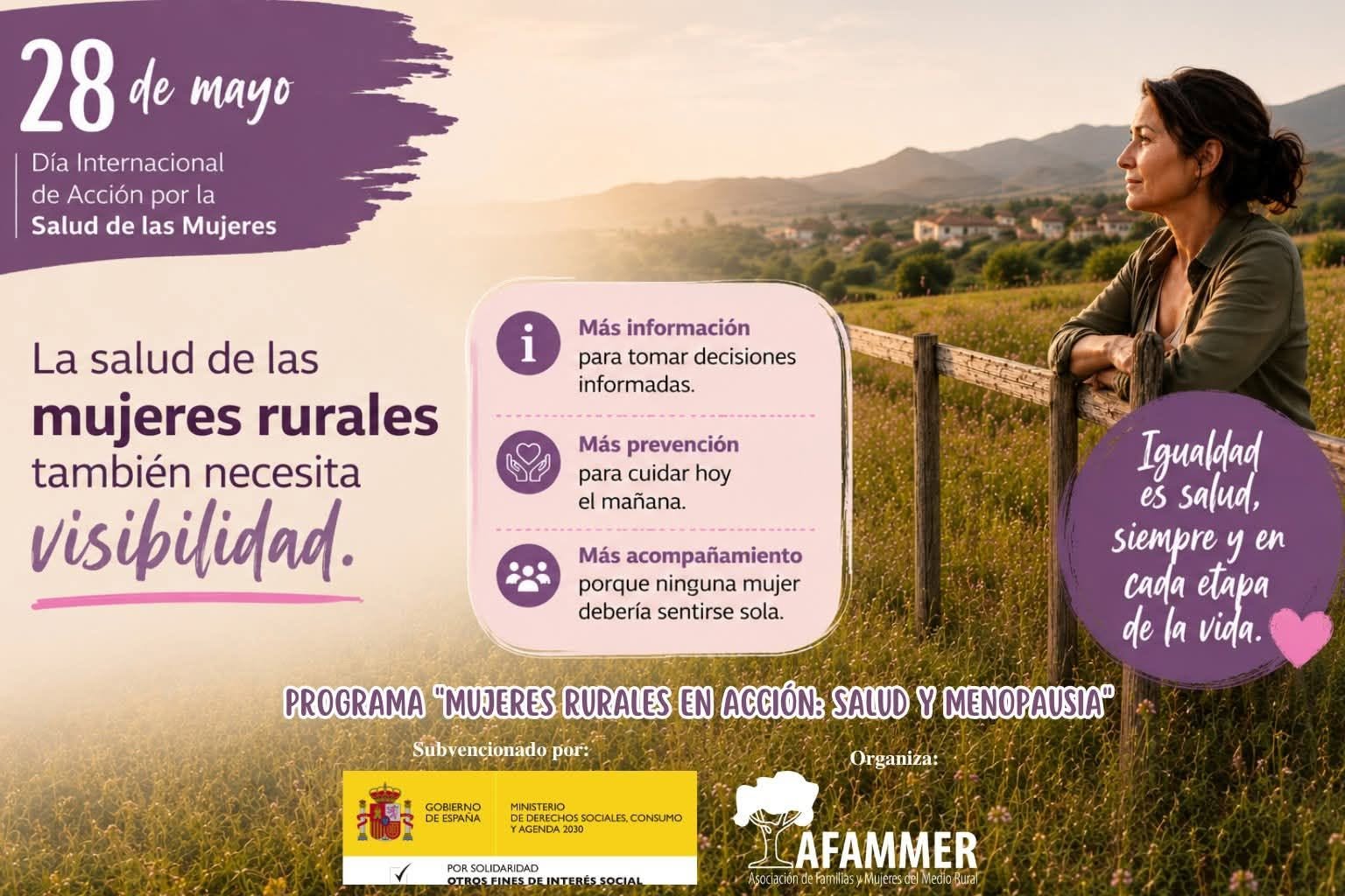 La salud de las mujeres rurales también necesita visibilidad
